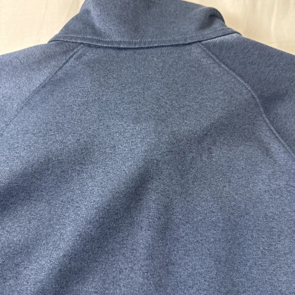 The‎ North Face Men Medium Blue Soft Fleece Full Zip Utility Jacket w/Pockets